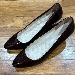 Cole Haan Brown Leopard Print Flats